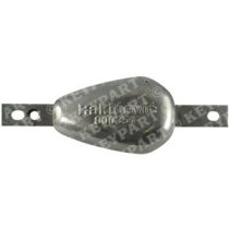 Zinc Pear Anode 1.8kg (Bolt On or Weld On) - 200/220mm Hole Centres