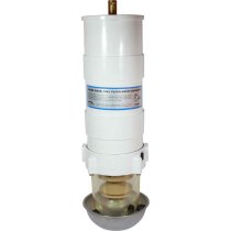 Fuel Filter/Separator with Clear Bowl an Heat Shield - 7/8″-14 UNF Ports - Max Flow 681 LPH (150 GPH