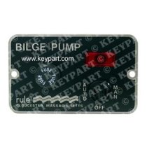 12/24v 3-Way Control Panel for Automatically Controlled Bilge Pumps - With Fuse Holder - Max 20A