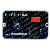 24V 3-Way Lighted Control Panel for Automatically Controlled Bilge Pumps