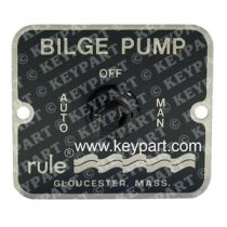 12/24V 3-Way Control Panel for Automatically Controlled Bilge Pumps - With Fuse Holder - Max 20A