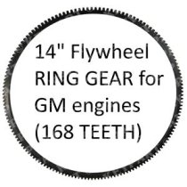 Ring Gear for 14″ GM Flywheel - Replacement (168 Teeth)